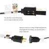 Lainin 10FT/3M Curtain Fairy String Light Male to Female Extension Cord US AC Power 2-Prong Power Extender Cable for Christmas Decoration Home Indoor String Lights (Max 432 watts) view 4