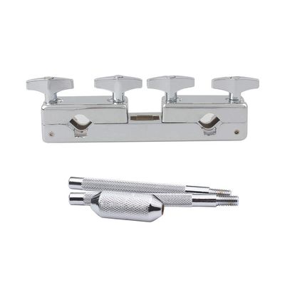 Q-XIAOKEAI,1pcs Metal Connecting Clamp Holder Bracket Rod Percussion Drum Set for Cowbell Accessory Drum Set Professional