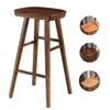 WRRAC-Chair Wood Seat Counter Stool Backrest Bar Chairs with Footrest Seat Height 55/65/75cm for Kitchen Pub Caf Bistro Home Barstools view 1