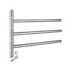 GLYYR Electric Towel Warmer, Chrome Heated Towel Rack with 3 Swing Bars 304 Stainless Steel Electric Drying Rack Wall Mounted Folding Arm Swivel Hanger for Bathroom, 5645cm,Hardwired view 1