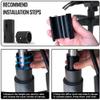 VDE Industries Fix A Sinking Office Chair - No Gas Lift Cylinder or Tools Required - Replacement Computer Office Chair Gas Lift Cylinder Alternative view 3