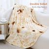 Admitrack Burrito Tortilla Blanket 80in, Double Sided Super Soft Flannel Throw, Gag Novelty Tortilla White Elephant Gift for Christmas Adults Kids Couples Parties view 2