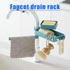 Double Layer Rotatable Rag Sponge Basket Faucet Drain Rack Organizer Durable view 2