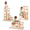 Woodandhearts Step Stool, Made in UA, Helping Tower, Toddler Standing Tower, Kids' Stool for Kitchen, Kids Step Stool, Toddler Kitchen Stool (with Shapes) view 1