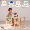 Woodandhearts Step Stool, Made in UA, Helping Tower, Toddler Standing Tower, Kids' Stool for Kitchen, Kids Step Stool, Toddler Kitchen Stool (with Shapes) view 2