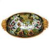 CERAMICHE D'ARTE PARRINI - Italian Ceramic Art Pottery Serving Bowl Centerpiece Hand Painted Decorative Fruits Tuscan Made in Italy Florence view 1