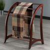 Contemporary Home Living Wooden Blanket Rack - 36" - Brown view 2