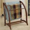 Contemporary Home Living Wooden Blanket Rack - 36" - Brown view 3