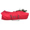 7.5 Red and Green Rolling Artificial Christmas Tree Storage Bag view 1