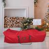 7.5 Red and Green Rolling Artificial Christmas Tree Storage Bag view 3
