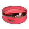 36 Red and Green Christmas Wreath Storage Bag view 2