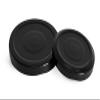 58/2020 Black Metal Plastisol Lined Lug Caps view 1