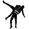 VWAQ Wrestling Wall Sticker Custom Boys Room Decor Personalized Sports Decal - CS25 (Black, 30" H X 23" W) view 1