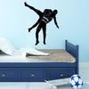 VWAQ Wrestling Wall Sticker Custom Boys Room Decor Personalized Sports Decal - CS25 (Black, 30" H X 23" W) view 2