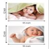 KARTMEN Paper Abstract Poster, Multicolour, Cute Similing Baby Boy, 12x18 Inch view 3