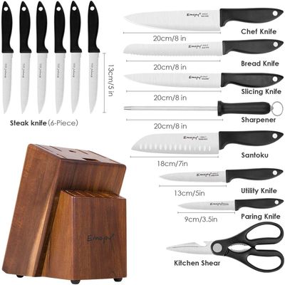 15-Piece Kitchen Knife Set