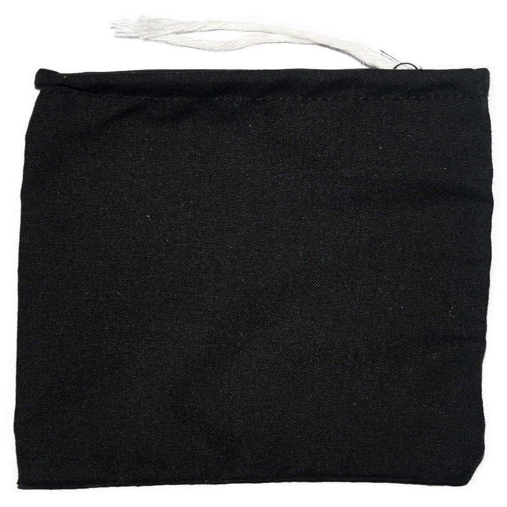 288 BAGS AURA VARIETY 3"x 4" LITTLE POUCH BLACK COTTON CLOTH BAG WITH WHITE STRING Traditional Wiccan Gris Gris Mojo Treasure Bag