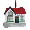 New Home with Red Roof and Key - Personalized Ornament - New Home - Free Personalization - Perfect Handwriting view 1