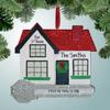New Home with Red Roof and Key - Personalized Ornament - New Home - Free Personalization - Perfect Handwriting view 2
