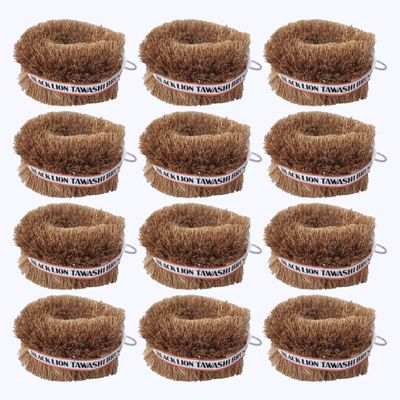 Pack of 12 Japanese Tawashi Brushes for Cleaning Fruits, Vegetables & Other Household Cleaning Jobs