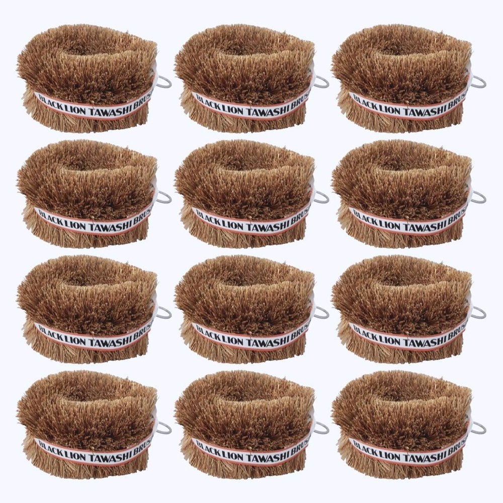 Pack of 12 Japanese Tawashi Brushes for Cleaning Fruits, Vegetables & Other Household Cleaning Jobs