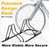 CyclingDeal Bicycle Floor Parking Rack Stand - for Mountain MTB Road Bike - Indoor Home Garage Storage - Classic 6 Bikes view 2