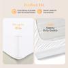 Ashton Sheets 100% Egyptian Cotton Sheets Queen Size Bed Set - 4 PC 800 High Thread Count Egyptian Cotton Queen Sheet Set (White), Soft, Cooling, 16" Deep Pocket Sateen Weave Luxury Hotel Bedsheet view 3