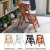 CGF-Stands 3 Tier / 4 Tier Wooden Ladders Foot Stools Wood Folding Step Stool Indoor Folding Stepladder Portable Shoe Bench/Flower Rack (Color 4) view 3