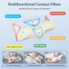HOMCA Cervical Pillow Memory Foam Pillows - Contour Memory Foam Pillow for Neck Pain Relief, Orthopedic Neck Bed Pillow for Side Sleepers Back and Stomach view 2