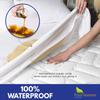 Bundle - 2 Items: Queen Size Fitted Sheet Mattress Cover + Queen Waterproof Pillow Protectors (2PC) view 4
