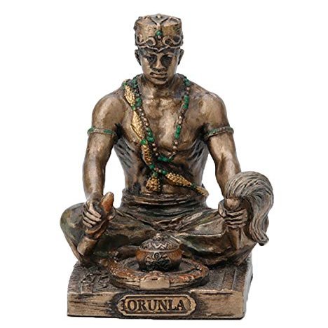 2.5 Inch Orisha Orula Statue Santeria Lucumi African God Orunla Yoruba Wisdom