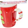 BESTOYARD Christmas Mug Snowman Ceramic Coffee Mug Tea Milk Cup with Lid and Handle Christmas view 2