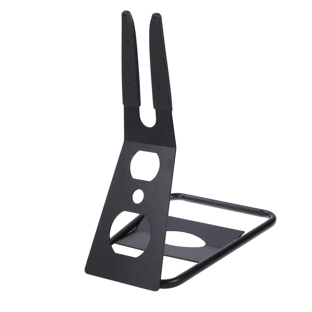 BESPORTBLE Bike Floor Parking Rack Non Slip Bicycle Hub Park Stand Indoor Outdoor Bike Parking Holder Home Shop Black