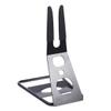 BESPORTBLE Bike Floor Parking Rack Non Slip Bicycle Hub Park Stand Indoor Outdoor Bike Parking Holder Home Shop Black view 3