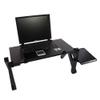 48 x 26cm Portable Home Use Assembled Folding Table (Black) view 1