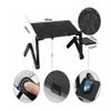 48 x 26cm Portable Home Use Assembled Folding Table (Black) view 3