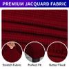Howhic Stretch Chair Covers for Dining Room Set of 4, Removable Washable Dining Room Chair Covers, Dining Chair Slipcovers Seat Protector, Great Home Decor and Banquet Upholstery (Red Dahlia, 4 Pack) view 3