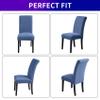 Howhic Stretch Chair Covers for Dining Room Set of 4, Removable Washable Dining Room Chair Covers, Dining Chair Slipcovers Seat Protector, Great for Home and Banquet Decor (Periwinkle Blue, 4 Pack) view 4