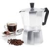 Stovetop Espresso Maker Moka Pot Italian Espresso Greca Coffee Maker 2 Cup 100ml Aluminum Stove Top Coffee Home Office Use Gift for Friends for Italian Espresso Cappuccino Latte Silver view 1