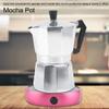 Stovetop Espresso Maker Moka Pot Italian Espresso Greca Coffee Maker 2 Cup 100ml Aluminum Stove Top Coffee Home Office Use Gift for Friends for Italian Espresso Cappuccino Latte Silver view 4