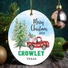 Crowley Ornaments Crowley TX Texas Souvenirs Hometown Christmas Ornament Tree 2025 view 1