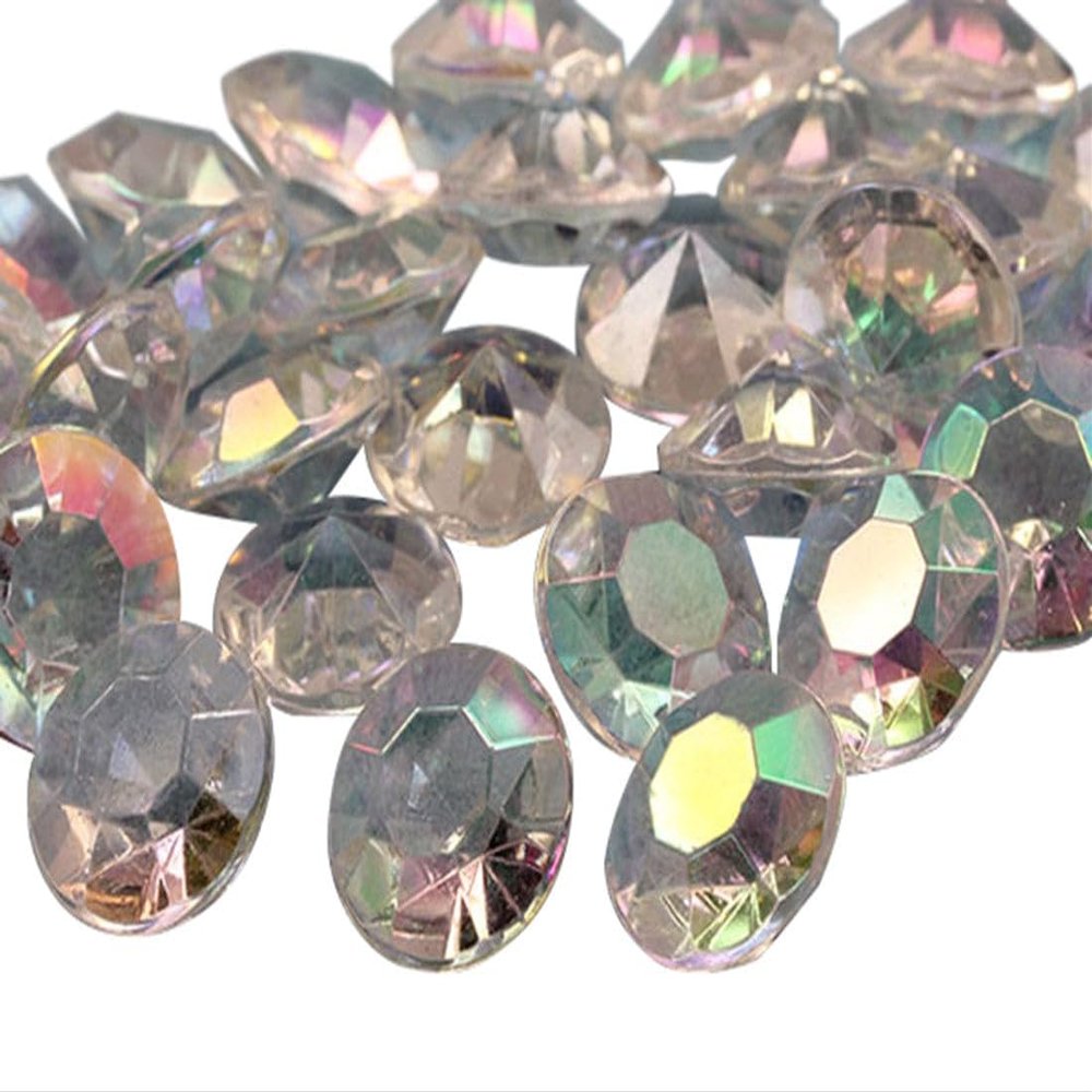 Allstarco 3000PCS 5mm Crystal Carat Acrylic Diamond Confetti AB Coating For Table Scatter Wedding Decorations Vase Fillers