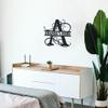 Badger Steel USA - Alphabet Split Wall Decor - Metal Wall Art - 24" X 24" - Black view 3