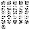 Badger Steel USA - Alphabet Split Wall Decor - Metal Wall Art - 24" X 24" - Black view 4