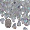 Allstarco 100PCS 16mm Crystal Heart Decorating Gems AB Coating For Table Scatter Wedding Decorations Vase Fillers view 1