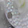 Allstarco 100PCS 16mm Crystal Heart Decorating Gems AB Coating For Table Scatter Wedding Decorations Vase Fillers view 4