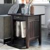 AFI Nantucket End Table with Built-in Charger in Espresso view 2
