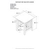 AFI Nantucket End Table with Built-in Charger in Espresso view 3