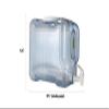 New Wave Enviro Products BPA Free Tritan Bottle, 2 Gallon Refrigerator with BPA Free Spigot and Integrated Handle, Refrigerator Dispenser Bottle, light blue view 2