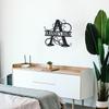 Badger Steel USA - Alphabet Split Wall Decor - Metal Wall Art - 18" X 18" - Black view 3